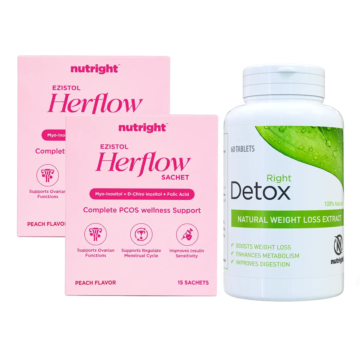 1 Right Detox + 2 HerFlow Main image