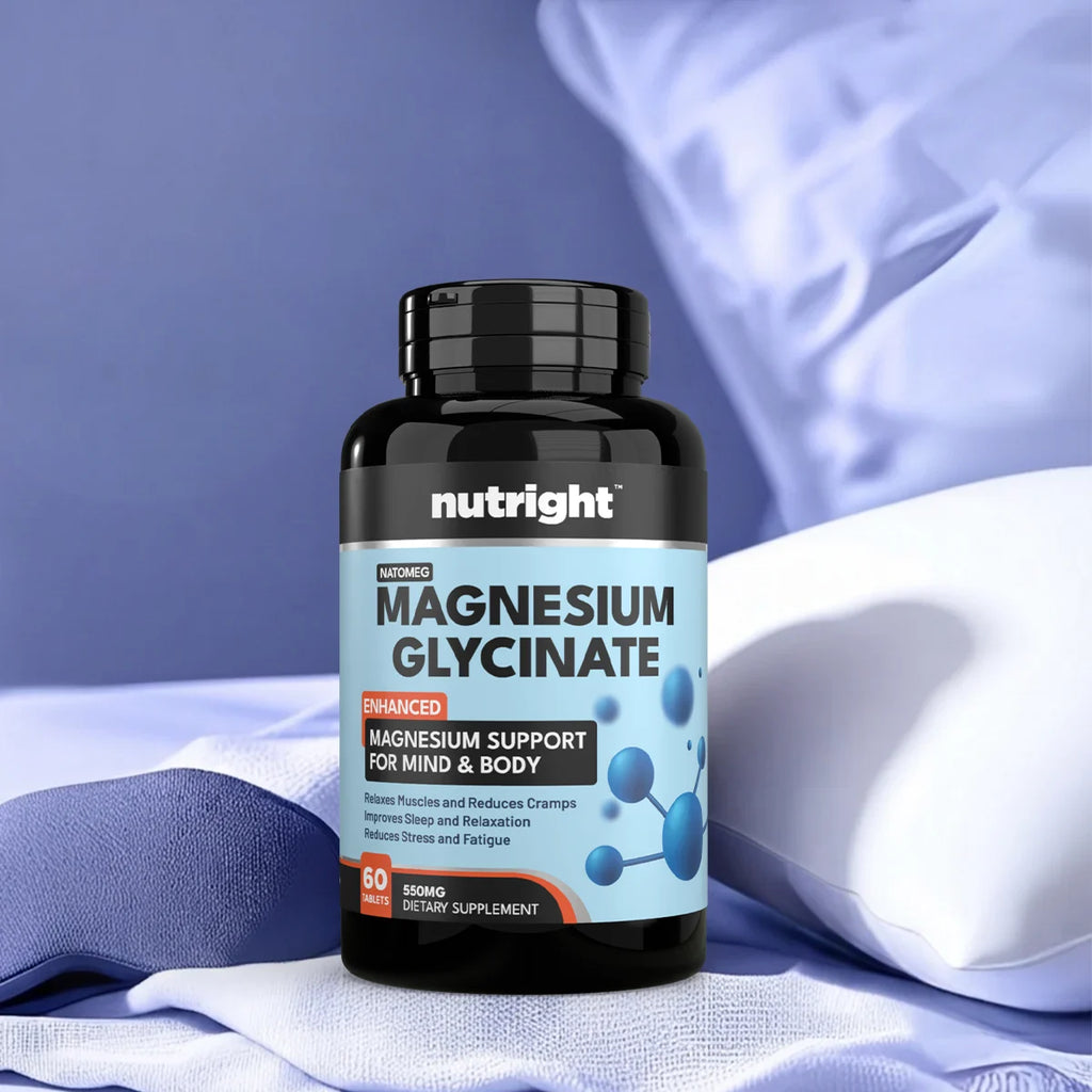 Magnesium Glycinate 550mg – Muscle, Sleep & Relaxation Support