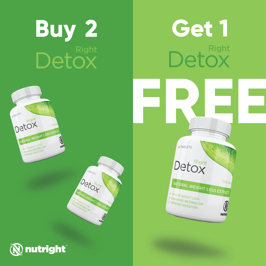 Nutright Right Detox Buy 2 Get 1 Free Bundle - 90 Day Plan